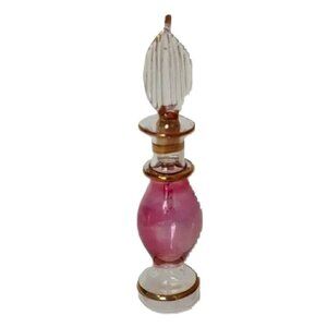Vintage Glass Mini Perfume Bottle Eastern Boho‎ 2 Piece NIB